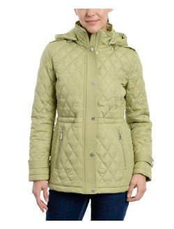 Women's Petite Hooded Quilted Anorak