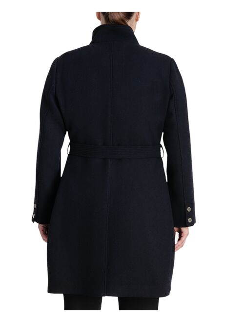 MICHAEL Michael Kors Women's Plus Size Belted Walker Coat, Created for Macy's