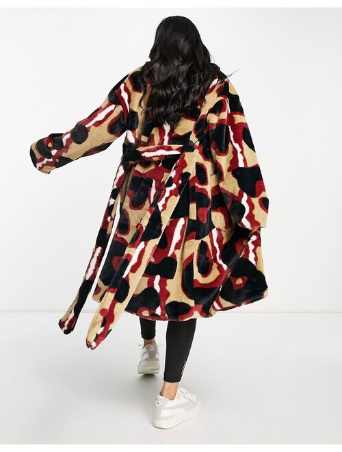 PUMA by June Ambrose coat in leopard print