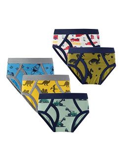 Little Boys' Cotton Brief Soft Underwear Multipack