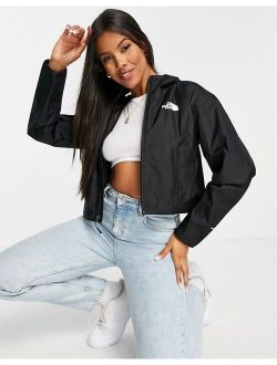 Quest cropped jacket in black