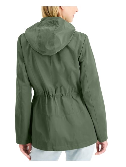 Charter Club Petite Water-Resistant Hooded Anorak Jacket, Created for Macy's