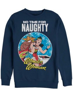 Men's Wonder Woman No Time For Naughty Sweatshirt