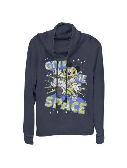 Licensed Character Disney's Mickey Mouse Juniors' Give Me Space Astronaut Cowlneck Graphic Top