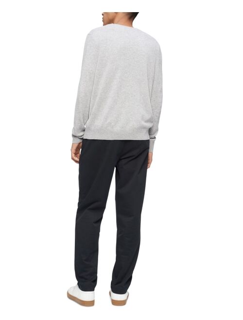 Calvin Klein Men's Solid V-Neck Merino Wool Sweater