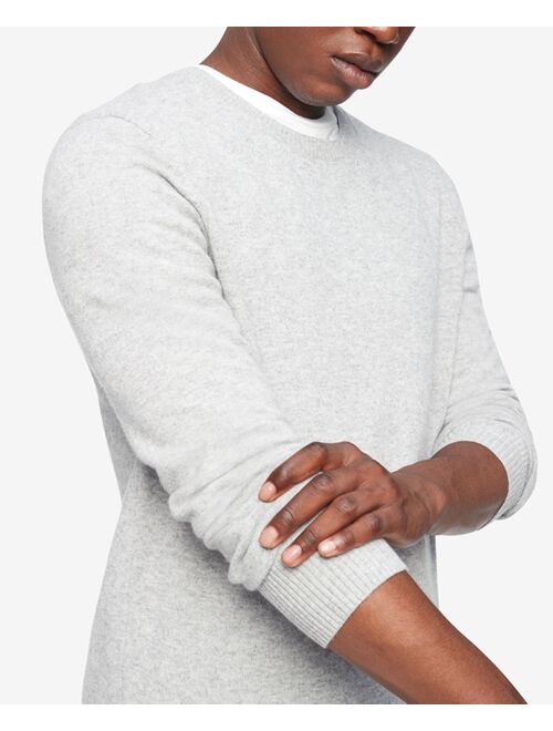 Calvin Klein Men's Solid Crewneck Merino Wool Sweater