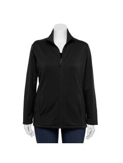 Plus Size Croft & Barrow Zip-Front Fleece Jacket