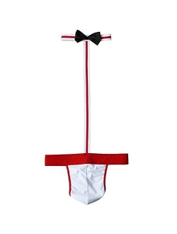 Shinywear Men's Sexy Mankini Costume Suspender Swimsuit Swimwear Thong Underwear