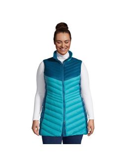 Plus Size Lands' End Ultralight Packable Down Vest