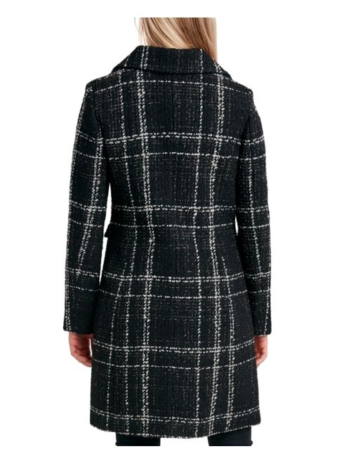 Laundry by Shelli Segal Single-Breasted Tweed Walker Coat
