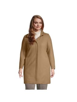 Plus Size Lands' End Insulated Wool Winter Coat
