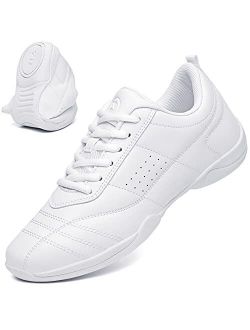 Cheer Shoes for Women White Cheerleading Dance Shoes Girls Tennis Sneakers Athletic Sport Training Shoes