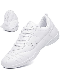 Cheer Shoes for Women White Cheerleading Dance Shoes Girls Tennis Sneakers Athletic Sport Training Shoes