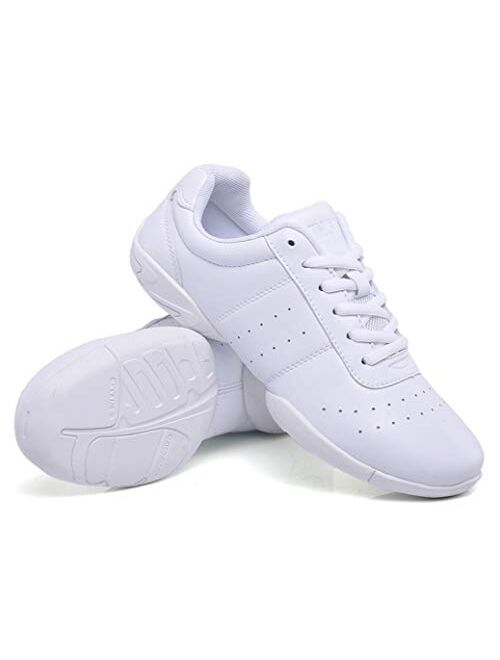 WUIWUIYU Boys Girls Women Lace Up Aerobics Gymnastics School Cheerleading Dance Sport Shoes Training Sneakers