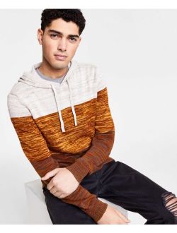 Sun + Stone Men's Colorblocked Hooded Sweater, Created for Macy's
