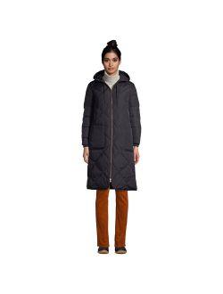 Insulated Quilted Thermoplume Maxi Coat
