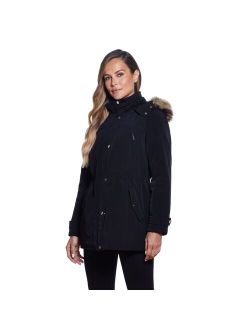 Women's Gallery Faux-Fur Hood Anorak Jacket