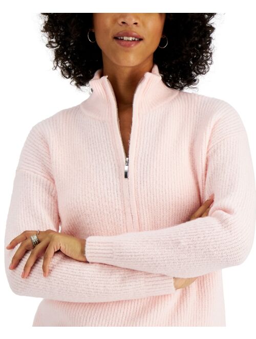 Style & Co Half-Zip Sweater, Created for Macy's