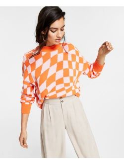Mock-Neck Cropped Sweater, Created for Macy's