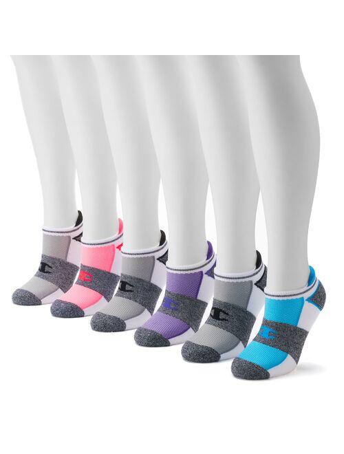 Women's Champion® 6-pk. Cushioned Heel Tab No-Show Socks CH309