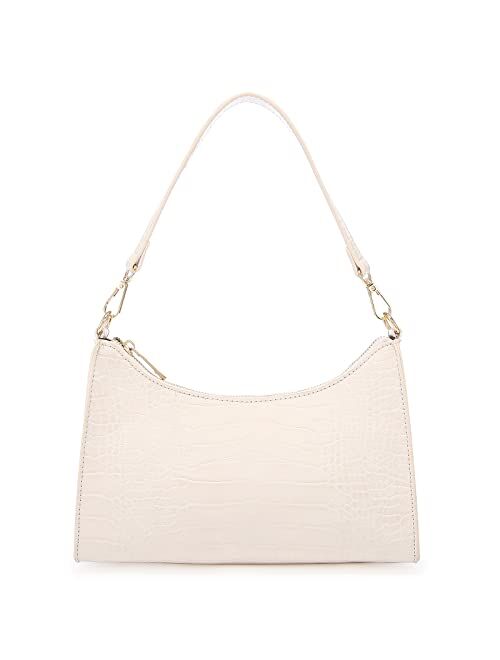 LOVEVOOK Shoulder Bag for Women Y2k Purse CLassic Small Purses Mini Handbag with Zipper Closure
