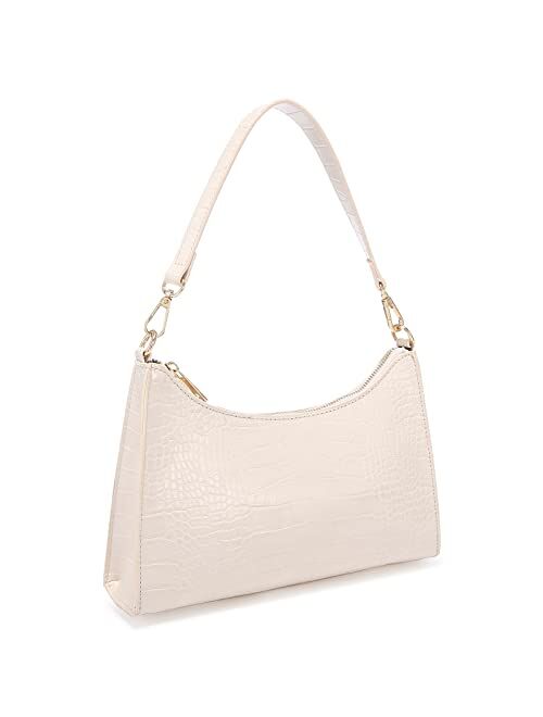LOVEVOOK Shoulder Bag for Women Y2k Purse CLassic Small Purses Mini Handbag with Zipper Closure