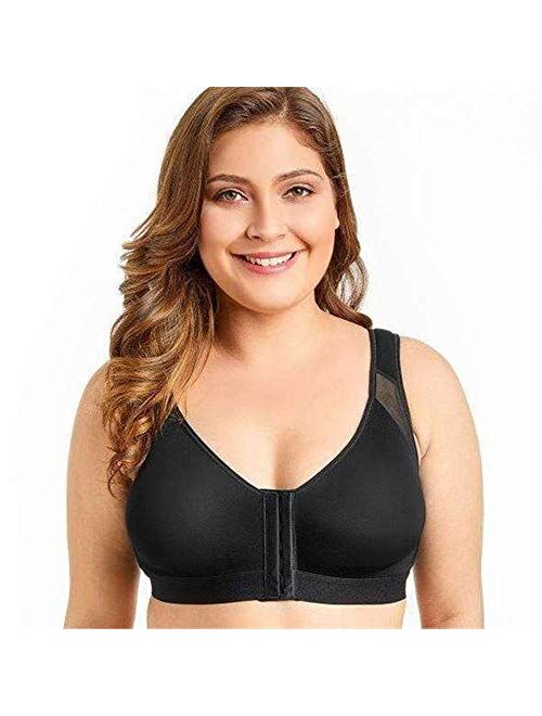 HELLX PostureGem Posture Corrector Wireless Bra,Women's Full Coverage Bra with Adjustable Straps Comfort Workout Bra