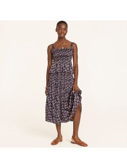 Featherweight satin skirt in twilight berry