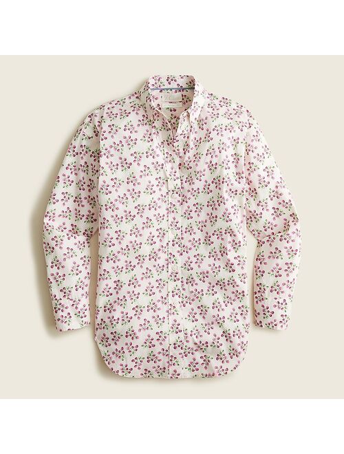 J.Crew Relaxed-fit lightweight cotton poplin shirt in whisper peach berry