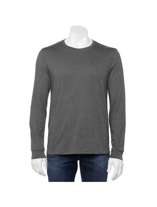 Men's Sonoma Goods For Life® Crewneck Long Sleeve Colorblock T-Shirt