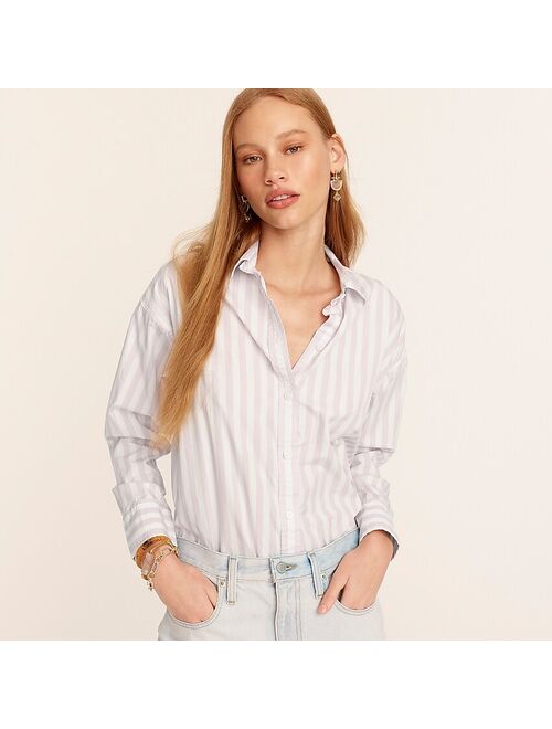 J.Crew Relaxed-fit washed cotton poplin shirt in bold stripe