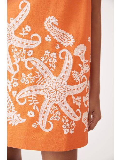 Maeve Embroidered Tunic Dress
