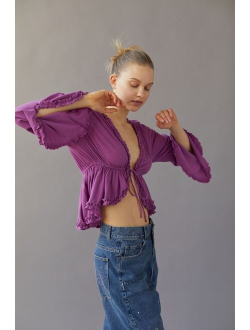 Urban Outfitters UO Harmony Ruffle Blouse