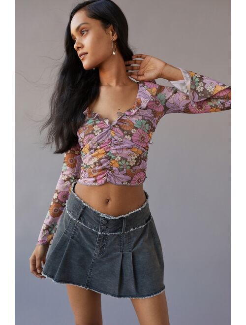 Urban Outfitters UO Idris Ruched Blouse