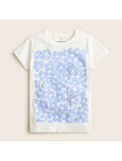 Girls' painted daisies graphic T-shirt