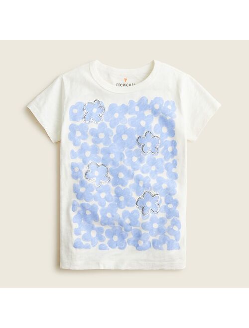 J.Crew Girls' painted daisies graphic T-shirt