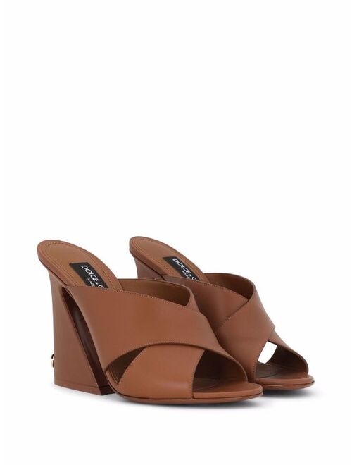 Dolce & Gabbana tapered-heel leather sandals