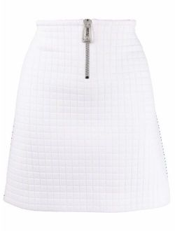 textured fitted skirt