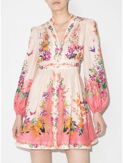 Tropicana floral-print mini dress