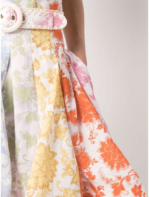 ZIMMERMANN floral pattern mini skirt