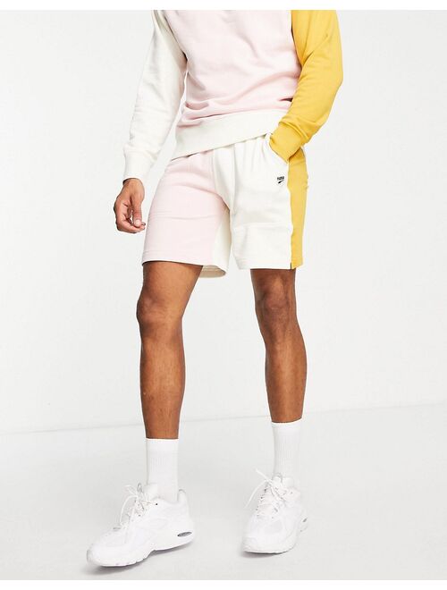 Puma Downtown color block shorts in pink - exclusive to ASOS
