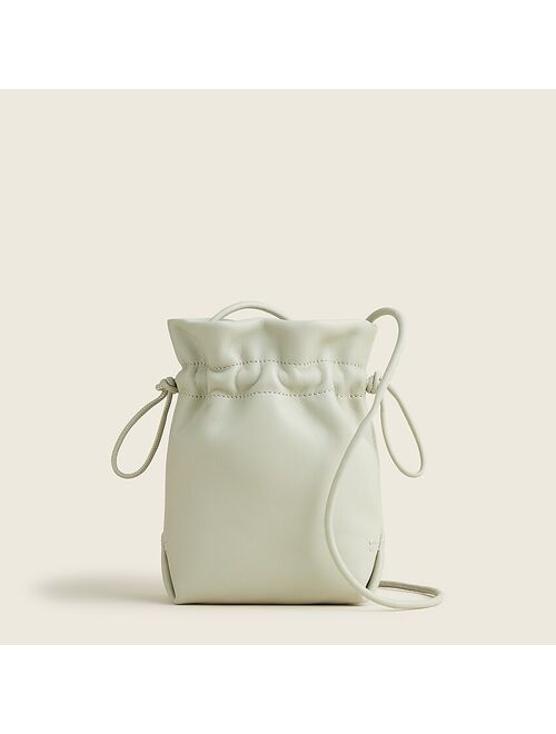J.Crew Lisbon drawstring bag in leather