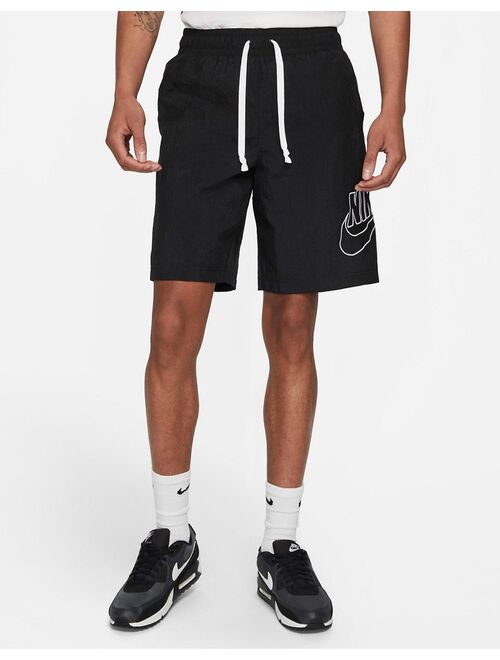 Nike Alumni woven shorts in black