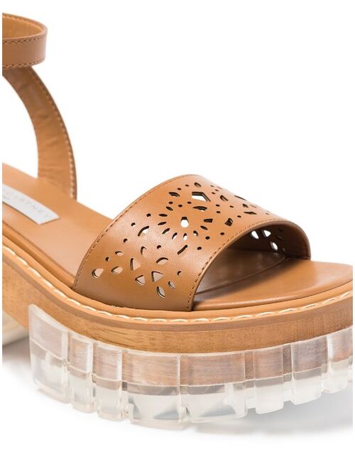Stella McCartney Emilie perforated-detail platform sandals