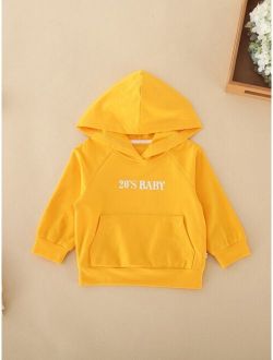 Baby Unisex Letter Graphic Hoodie