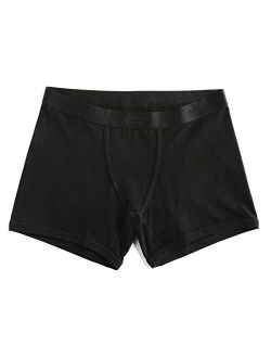 TomboyX 4.5" Trunks, Cotton Boxer Briefs Underwear, All Day Comfort (XS-4X)