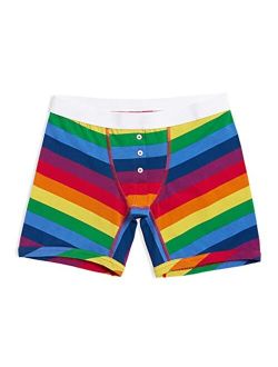 TomboyX 6" Boy Short Boxer Briefs with Fly, Ultra-Soft Underwear, All Day Comfort (XS to 4X)