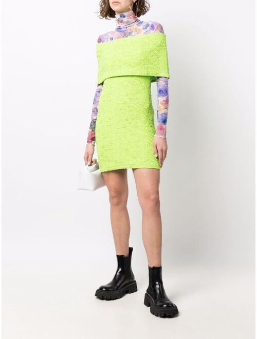 MSGM off-shoulder mini dress
