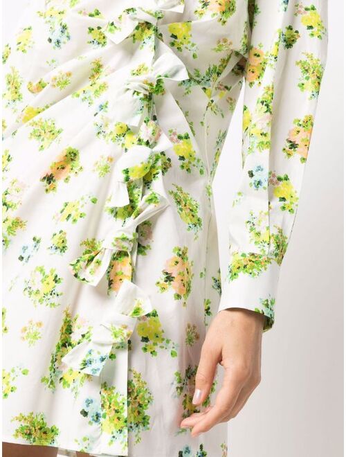 MSGM floral-print bow dress