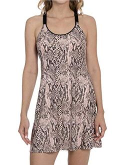 Snake Print Knit Chemise Nightgown